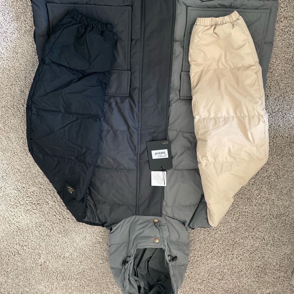 Aime Leon Dore Gray and Black Puffer Jacket